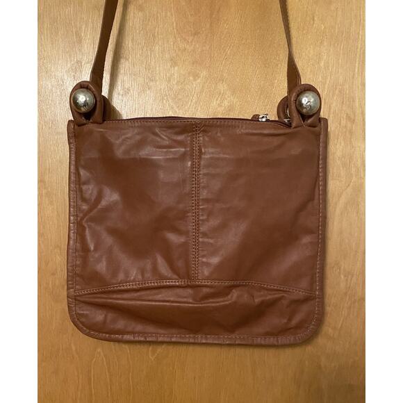 Perez Sanz 6400 Woven Leather Crossbody Shoulder Bag Basketweave Silver Tote - Picture 5 of 9